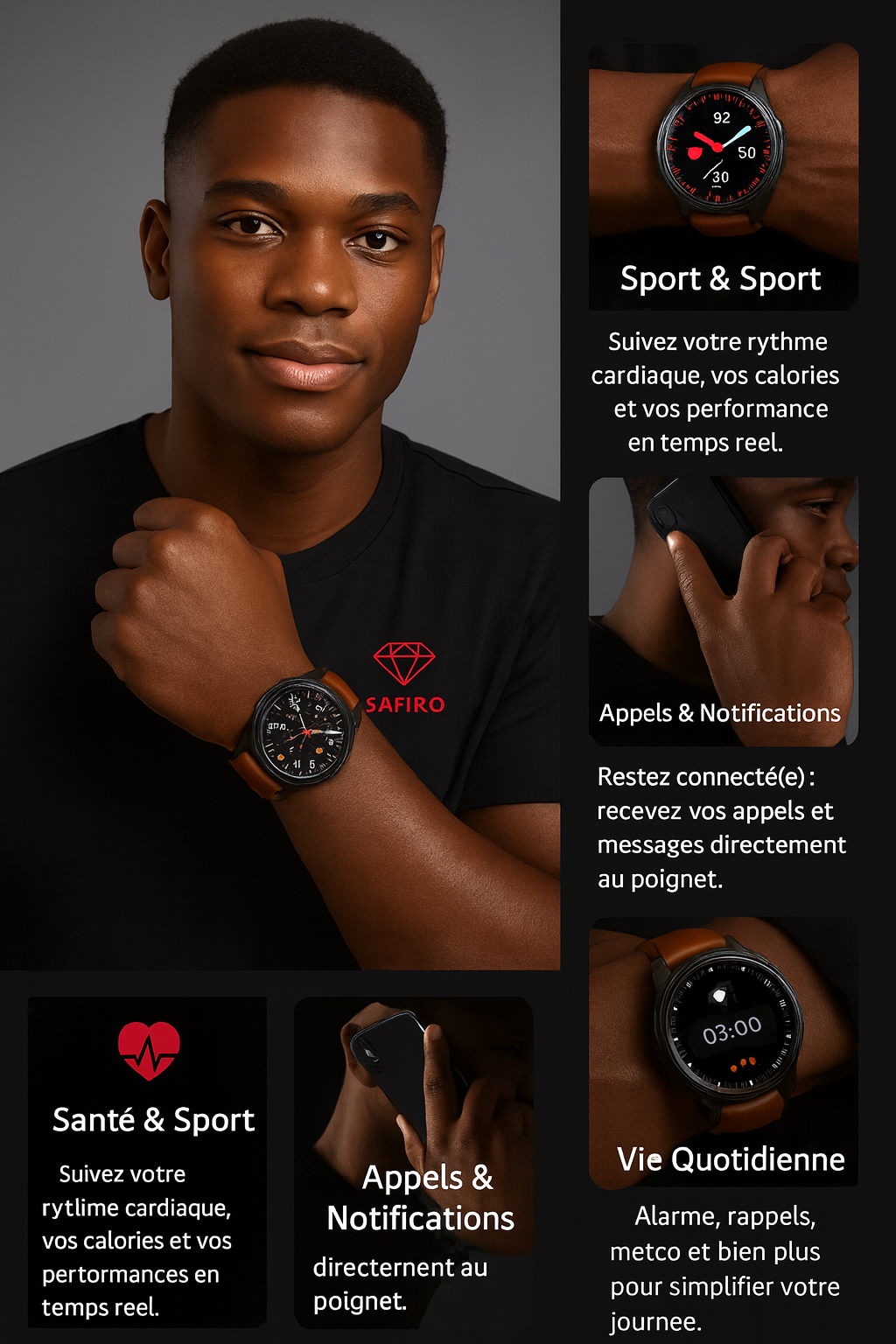 La Montre Connectée Tout-en-Un : Santé, Appels & Assistant Vocal